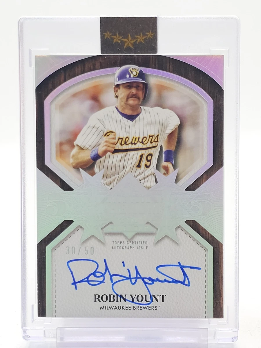 Robin Yount Milwaukee Brewers Baseball Autographed Sports Trading 