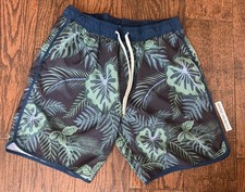 Fair Harbor 8" The Anchor Lined Swim Trunks in Navy Evergreen - Size Large