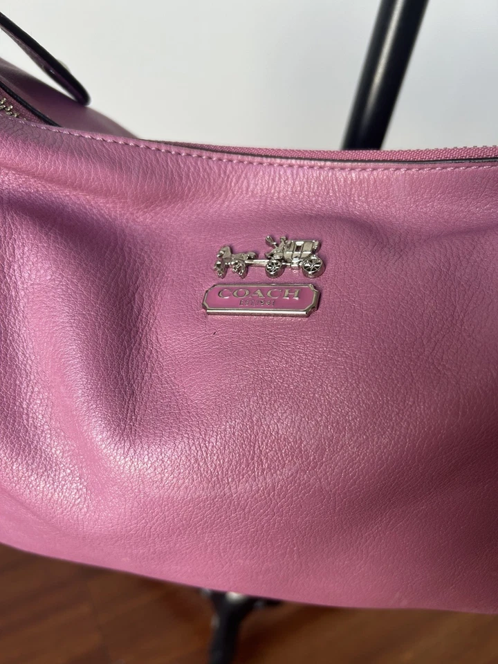 Y2K COACH 14304 Madison Hailey Purple Pink Leather Hobo Shoulder Bag No Hang Tag - Image 4 of 4