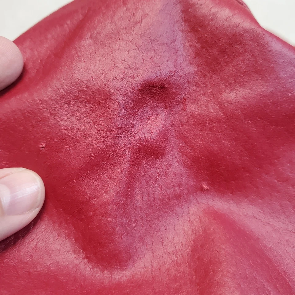 Chadwicks 红色皮革 Indie Artsy 经典学院风轻便西装外套 12 — 第 2/4 张图片