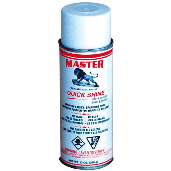 Masters Quick Shine with Lanolin Spray Can Boots Shoes