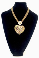 Betsey Johnson Pendant Jeweled Necklace $95 on sale Betsey Johnson Pendant Jeweled Necklace $95 on sale