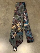 Italian Made Silk Tie Abstract Pattern