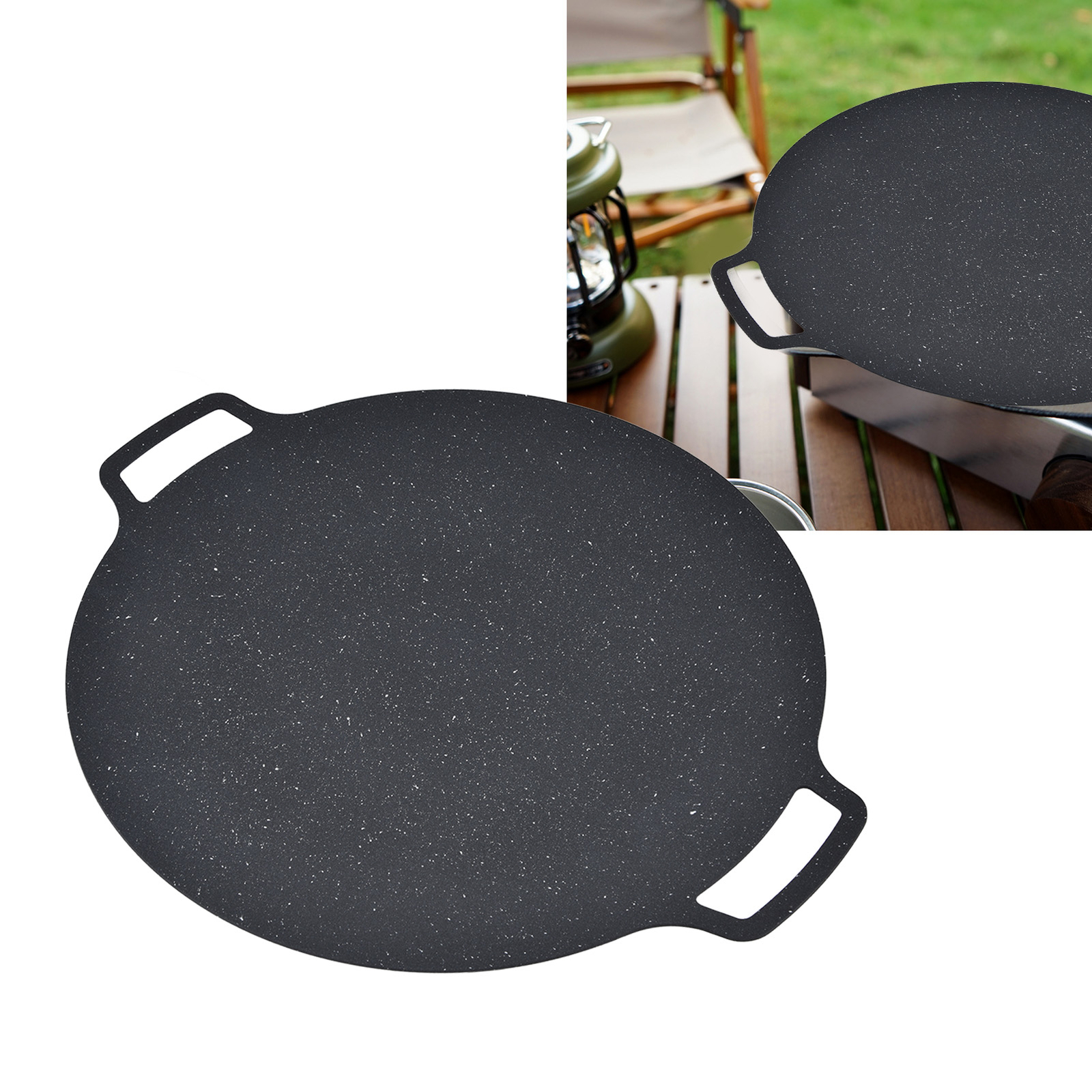 41CM Korean Nonstick BBQ Grill Pan Iron Barbecue Round Hot Plate