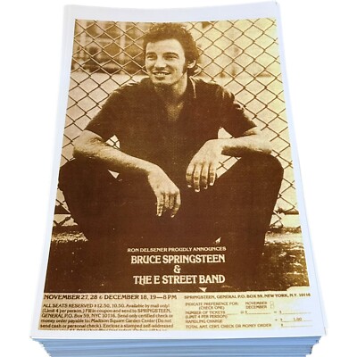 Bruce Springsteen, The E Street Band, New York   Poster 11 x 17 (384)