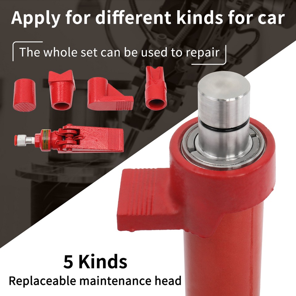 10 Ton Heavy Duty Auto Body Frame Porta Power Hydraulic Jack Repair Kit