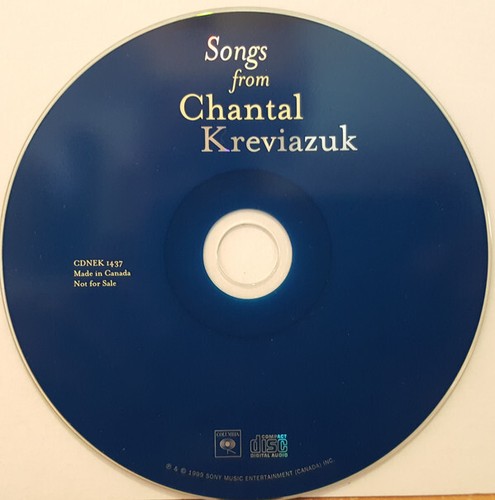 CD Rock Chantal Kreviazuk Songs From Chantal Kreviazuk CD, Promo 1999 Vocal, Pop - Foto 3 di 4