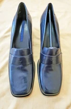 Vintage NIB Easy Spirit Penny Loafer-Style Pumps Navy 8 1/2 N AA   8.5 N  AA