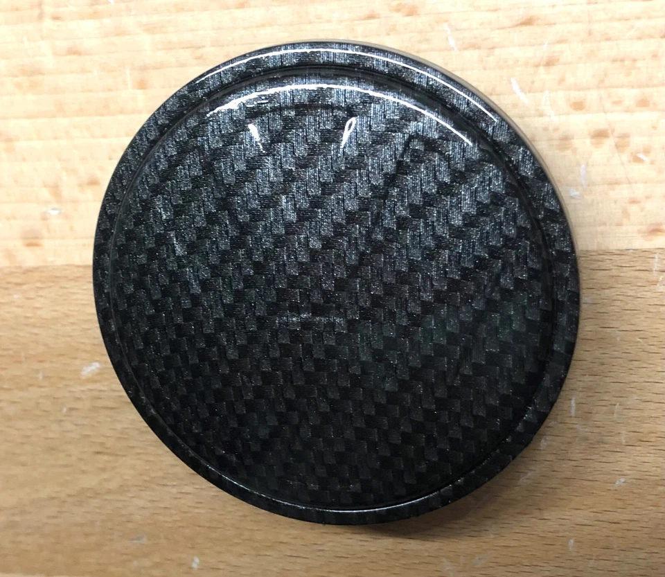 Juego de tapacubos centrales de rueda de fibra de carbono Volkswagen Jetta x4 VW OEM Beetle 3B7-601-171 Foto 3 de 4