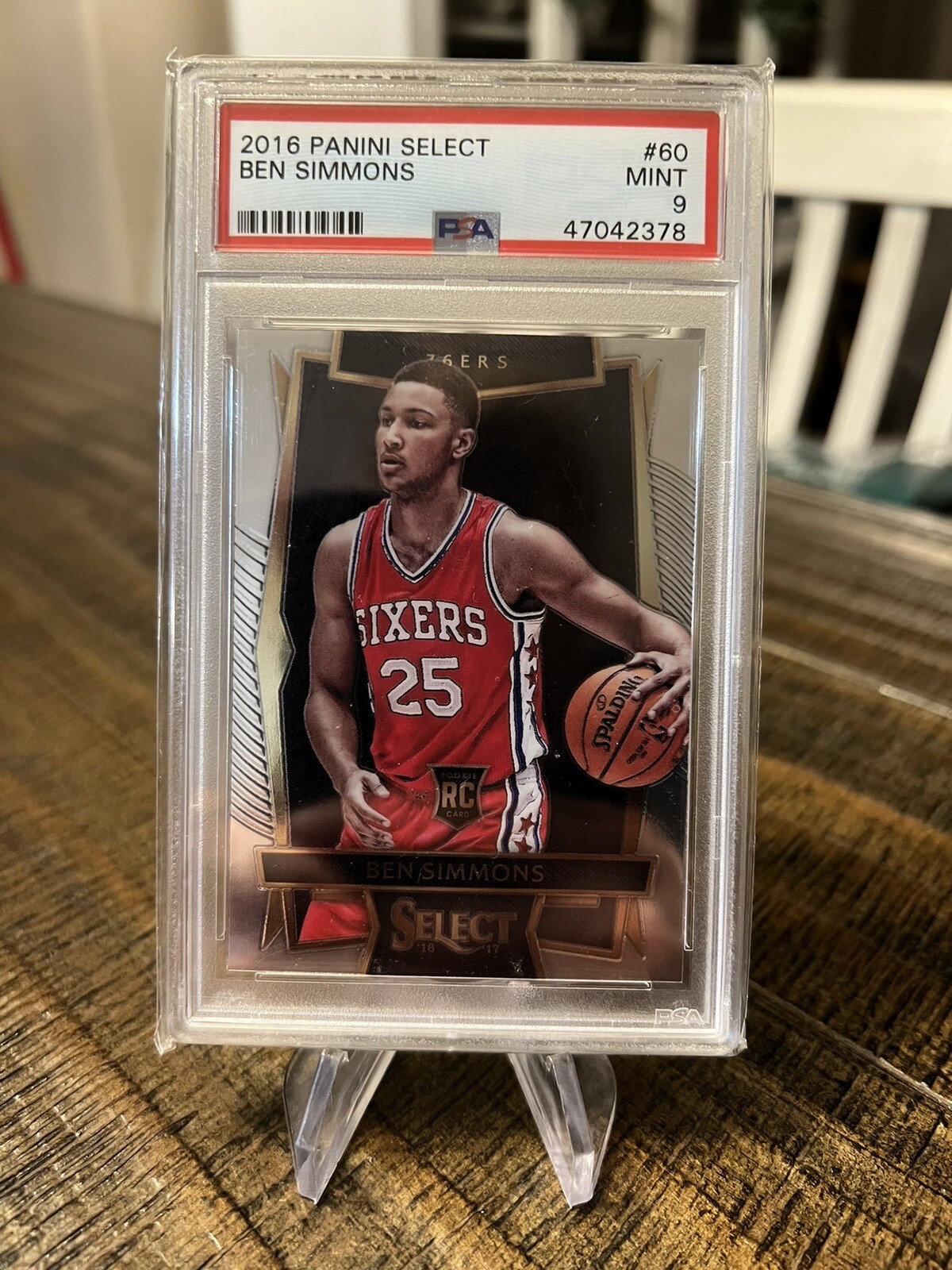 2016 PANINI SELECT #60 BEN SIMMONS RC PSA 9