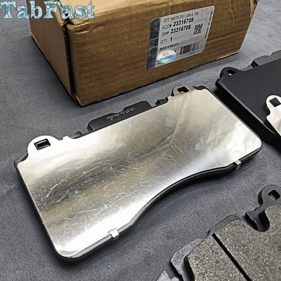 Front Brake Pad Kit for 23316708 Chevrolet Corvette Z06 Z07 Carbon Ceramic Rotor - Imagem 3 de 4