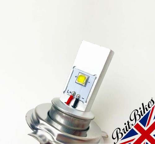 GENUINE LUCAS MOTORCYCLE CAR H4 LED HEADLIGHT BULB 6-24V DUAL POLARITY - Picture 4 of 8