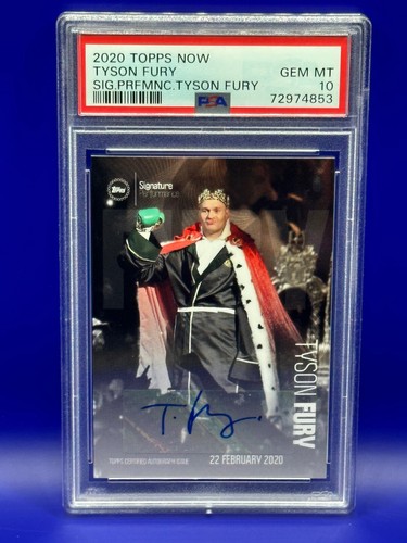2020 Topps Now TYSON FURY Auto Rookie Card! PSA 10 Gem Mint!