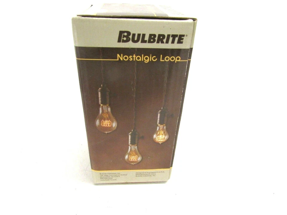 NOS! BULBRITE NOSTALGIC LOOP 40W A21 120V MEDIUM BASE EDISON BULB #134030 - Image 3 of 4