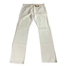 $175 Sid Mashburn Slim Straight Jeans White Denim Men's 33x32