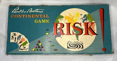 VINTAGE Risk Parker Brothers Board Game 1959 1960 RARE FIND Good Condition
