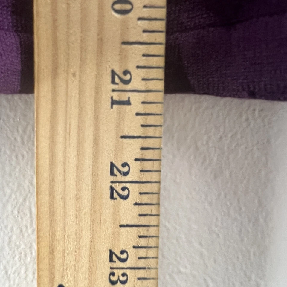 Kate Hill Sweater Womens L Purple Silk Blend Round Beaded Neckline 3/4 Sleeve - Image 4 of 4