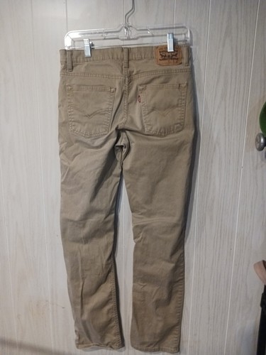 Levis 511 Jeans Youth Boys Size 18 (29x29)Slim Fit Beige Straight Leg - Picture 6 of 10