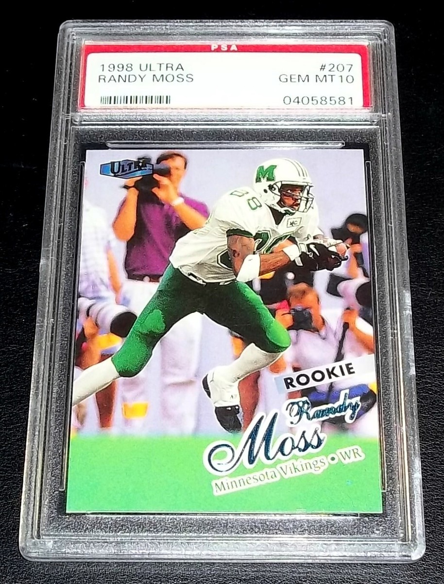 PSA 10 Gem Mint Rc Randy Moss Rookie 1998 Fleer Ultra #207