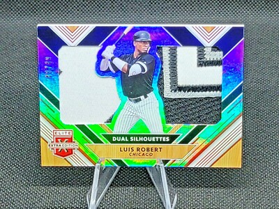 Luis Robert 2018 Elite Extra Dual Silhouettes jumbo patches! 48/49! SSP! CWS!