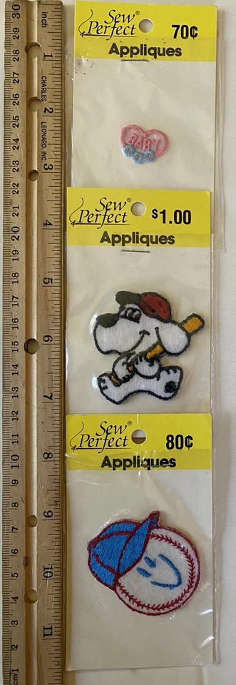 Lot 14 Vtg Iron Sew On Applique Patches: Baby Kid ABC 123 Boy Baseball Owl Cat + - Image 4 of 4