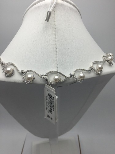 $295 Elliot Danori All Around Faux Pearl & Crystal Necklace #1 - Picture 9 of 11