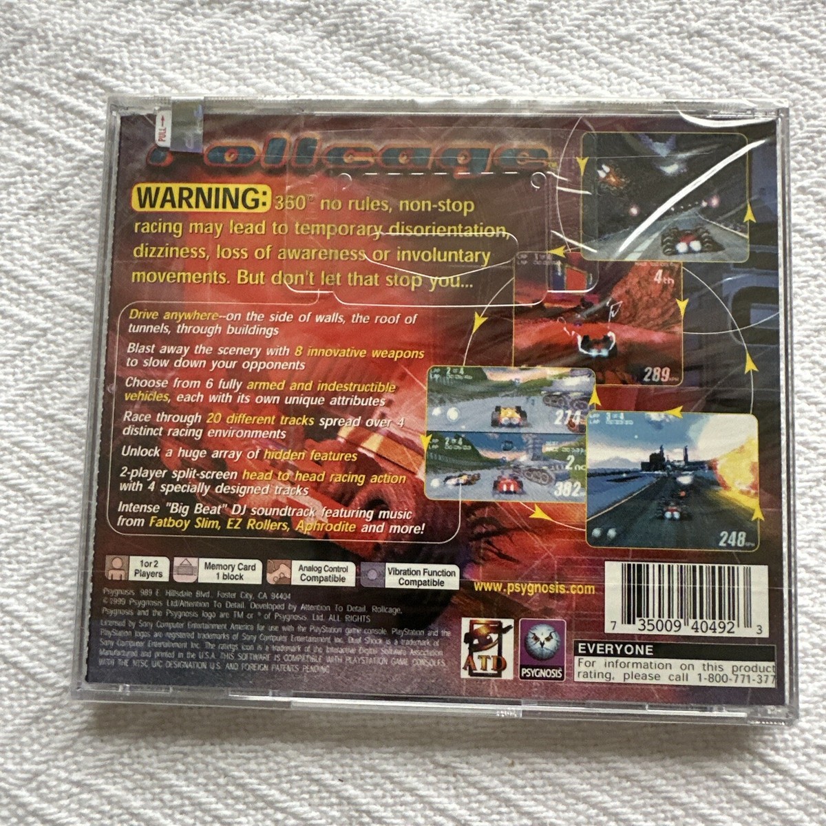 Rollcage (Sony PlayStation 1, 1999) for sale online | eBay