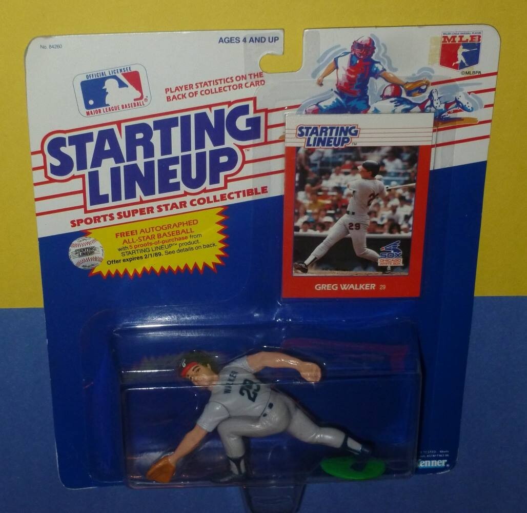 1988 GREG WALKER Chicago White Sox Rookie #29 Starting Lineup