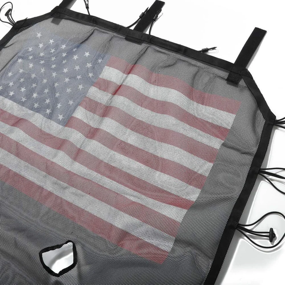 Durable Mesh Shade Top Cover UV Sun Protection for Jeep Wrangler JK 07-18 4Dr - Image 3 of 4