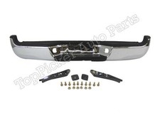 For 2005-2013 Tacoma Prerunner Rear Bumper Chrome Assy W Pad Bracket Reinforce