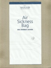 MALAYSIA AIRLINES AIR SICKNESS BAG BARF WASTE BAG