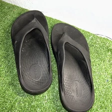 OOFOS OOriginal Black Recovery Slide Thongs Sandal Men 9 Womens 11 Slip On Shoes