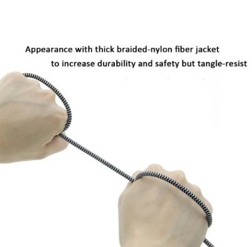 1M/2M Micro USB Thin Braid Rope Sync Data Cable for Samsung LG HTC Huawei Xiaomi - Image 4 of 4