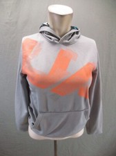 Under Armour COLD GEAR Size L Boys Front Pocket Fleece Lined Athletic Hoodie 393