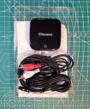 Aluratek ABC02F Bluetooth Audio Receiver and Transmitter, 2-in-1 Wireless 3.5mm,