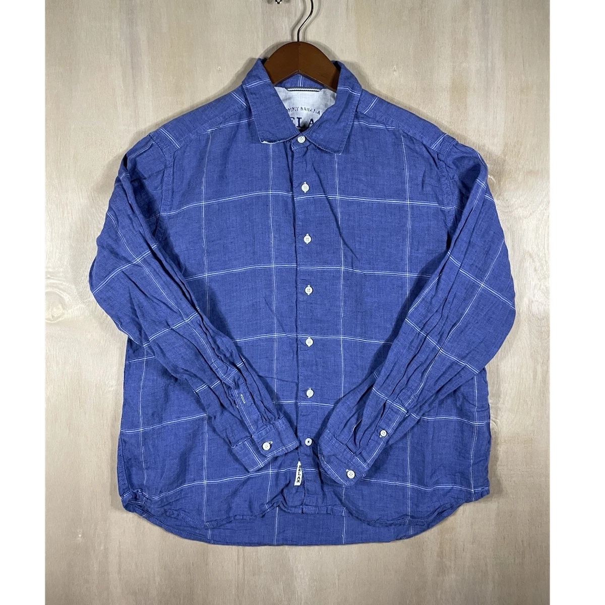 Tommy Bahama Linen Regular Size L Casual Button-Down Shirts for 