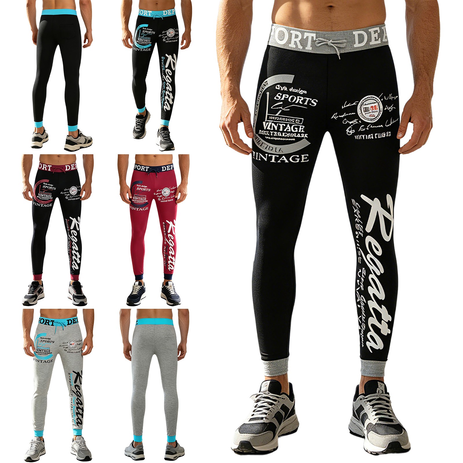 Men Print Joggers Jogger Sweatpants Jazz Hip-hop Mordern Dance Trousers Pants