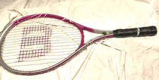 Wilson Hope Pink And Silver Tennis Racquet, 4 3/8 L3 Grip Breast Cancer Aware