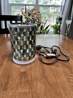 Ocean Mosaic w/ Electric Cement Base -Scentsy Warmer - Used - Great Condition