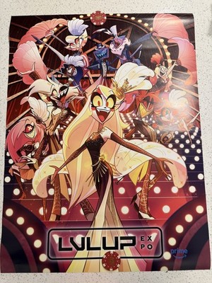 Hazbin Hotel Animated Characters Cartoon Art Poster LVLUP Expo Exclusive