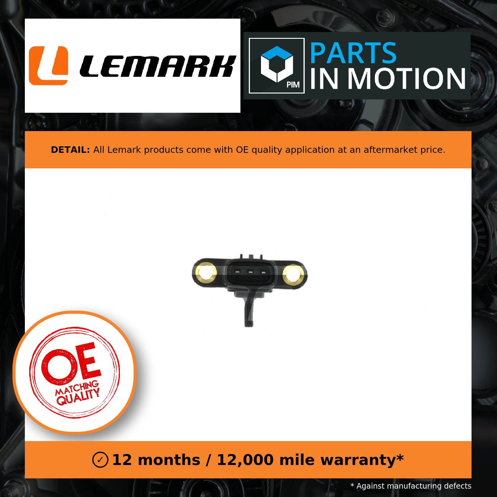 MAP Sensor LMS156 Lemark Manifold Pressure 8942126030 89421B101 89421B1010 New