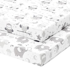 Mini Portable Crib Sheets Fitted for 24x38" Mattress - Dream on Me, Delta, Arms