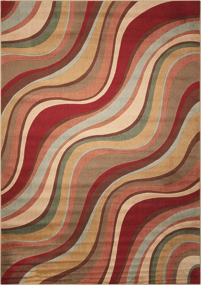 Alfombra Home Somerset Moderna Multicolor 5'3" x 7'5", Fácil Limpieza, Sin Cobertizo... Foto 2 de 4