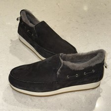 New Sperry Men's Moc-Sider Winter Moccasin - Black Size 7US Sheepskin Lined