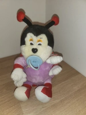 Peluche doudou Vintage, coccinelle avec tétine (23cm) - Photo 1/4