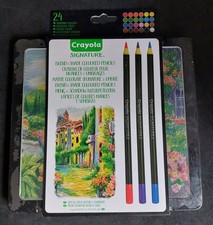 Crayola Signature 24 Crayons de Couleur Nuances & Ombrage (neuf, blister abîmé)