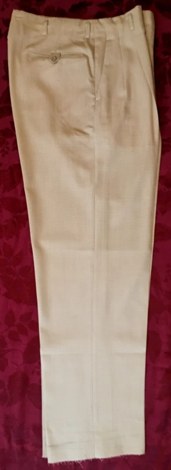 VINTAGE 1950’S WOOL SAN JUAN SLACKS “TAILORED BY DAY’S” SIZE 34 HOLLYWOOD WAIST - Image 3 of 4