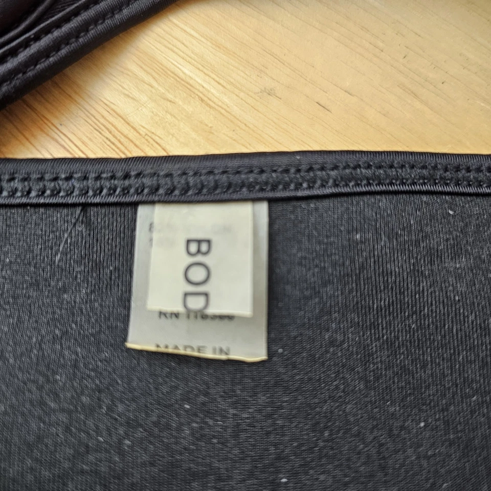 Тело перчатка бесконечное лето черный розовый синий ребристый бикини верхний XL молнии спереди - Изображение 2 из 4