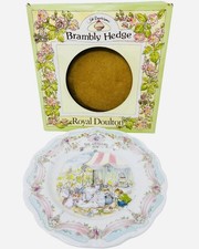 Royal Doulton Brambly Hedge The Wedding Plate 1987 Jill Barklem Bone China 8"