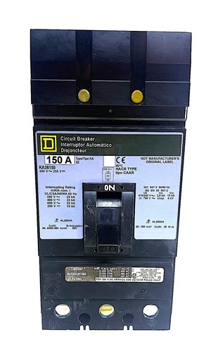 Square D KA36150 3 Pole 150 Amp 600 Vac I-Line Breaker - Picture 2 of 5